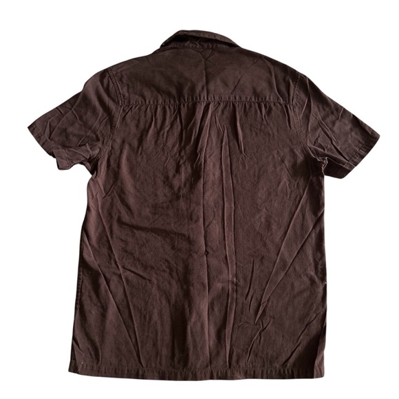 ASOS | Brown Casual Button Down Shirt with Aztec  Embroidery Design - Picture 2 of 9
